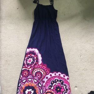 Navy maxi dress